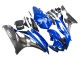 Carenagens Moto Yamaha YZF 600 R6 2006-2007 - Azul Branco Preto Brilhante