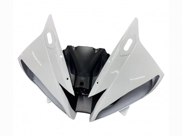 Carenagens Moto Yamaha YZF 600 R6 2006-2007 - Branco Preto Fosco