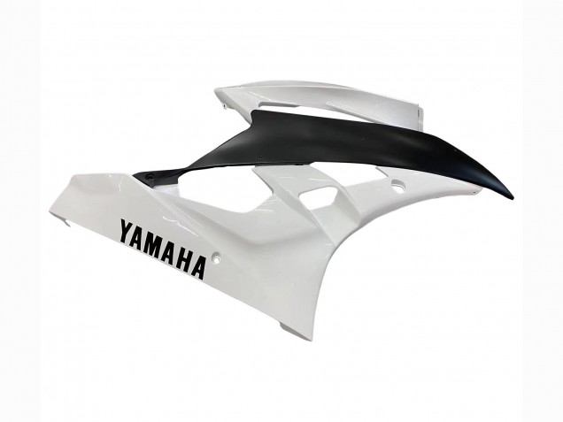 Carenagens Moto Yamaha YZF 600 R6 2006-2007 - Branco Preto Fosco