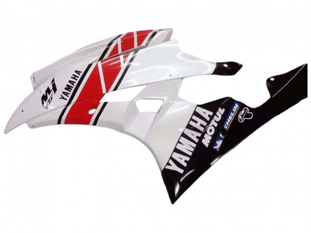 Carenagens Moto Yamaha YZF 600 R6 2006-2007 - Branco Vermelho Preto Motul