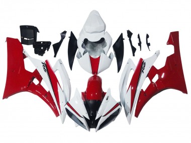 Carenagens Moto Yamaha YZF 600 R6 2006-2007 - Branco Vermelho
