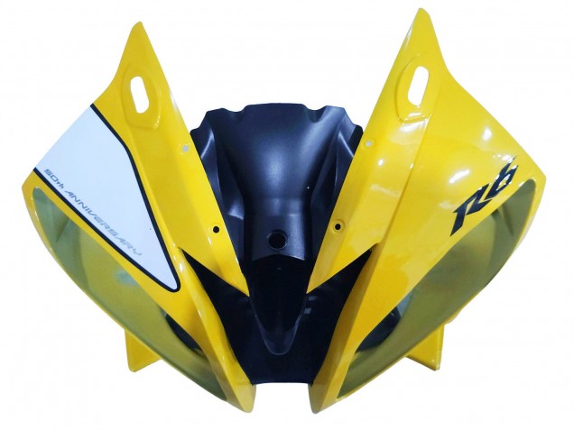 Carenagens Moto Yamaha YZF 600 R6 2006-2007 - Amarelo Branco Preto Brilhante Motul