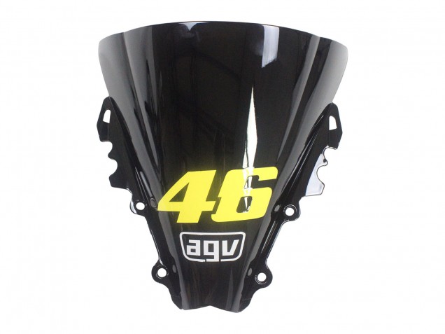 Carenagens Moto Yamaha YZF 600 R6 2006-2007 - Azul Verde Néon Preto Tubarão