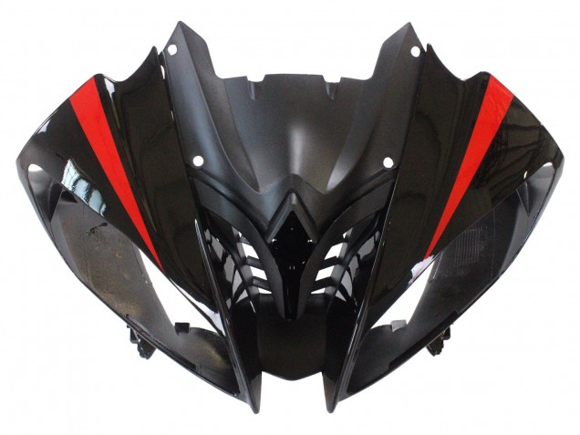 Carenagens Moto Yamaha YZF 600 R6 2008-2016 - Prata Preto Vermelho Tubarão 4