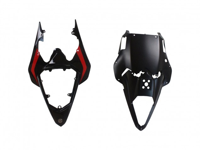 Carenagens Moto Yamaha YZF 600 R6 2008-2016 - Prata Preto Vermelho Tubarão 4