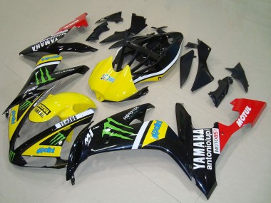 Carenagens Moto Yamaha YZF R1 2004-2006 - Amarelo Branco Preto Vermelho Verde Monstro Vermelho Branco Motul