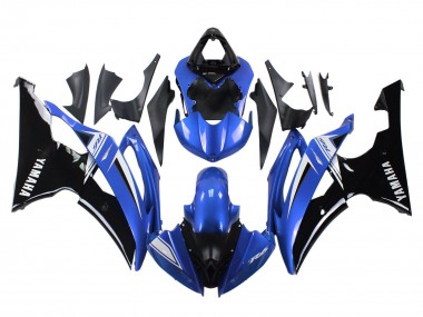 Carenagens Moto Yamaha YZF 600 R6 2008-2016 - Branco Azul Preto Brilhante