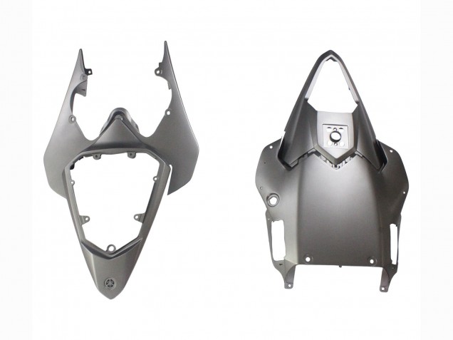 Carenagens Moto Yamaha YZF 600 R6 2008-2016 - Cinzento Fosco Vermelho Decalques