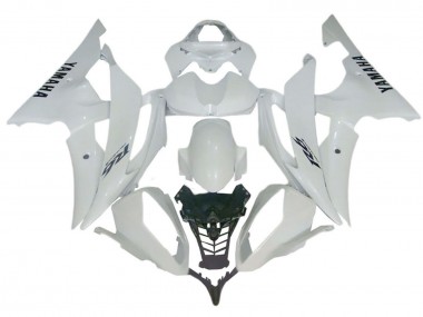 Carenagens Moto Yamaha YZF 600 R6 2008-2016 - Branco Brilhante