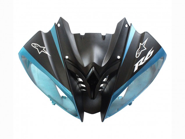 Carenagens Moto Yamaha YZF 600 R6 2008-2016 - Azul Claro Preto Fosco Petronas ENEOS