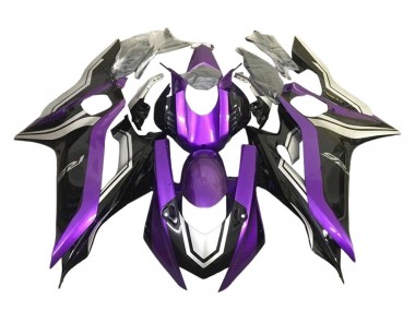 Carenagens Moto Yamaha YZF 600 R6 2017-2023 - Prata Roxo Preto Brilhante