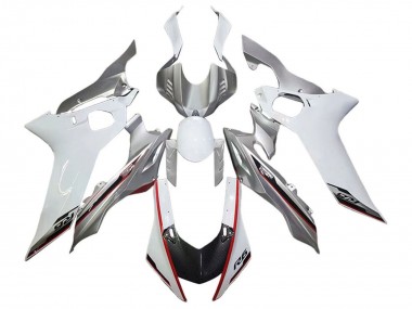 Carenagens Moto Yamaha YZF 600 R6 2017-2023 - Prata Branco Vermelho Preto