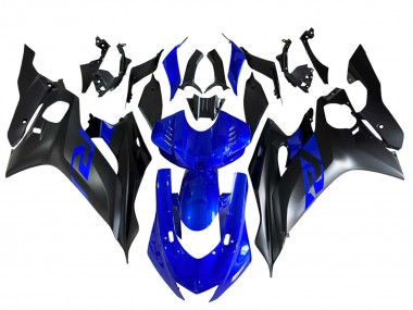 Carenagens Moto Yamaha YZF 600 R6 2017-2023 - Azul Preto Fosco