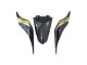 Carenagens Moto Yamaha YZF 600 R6 2017-2023 - Ouro Preto Fibra de Carbono