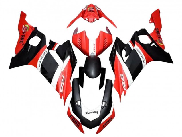 Carenagens Moto Yamaha YZF 600 R6 2017-2023 - Vermelho Branco Preto Fosco