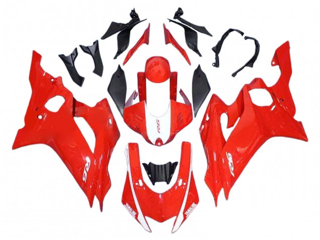 Carenagens Moto Yamaha YZF 600 R6 2017-2023 - Vermelho Branco