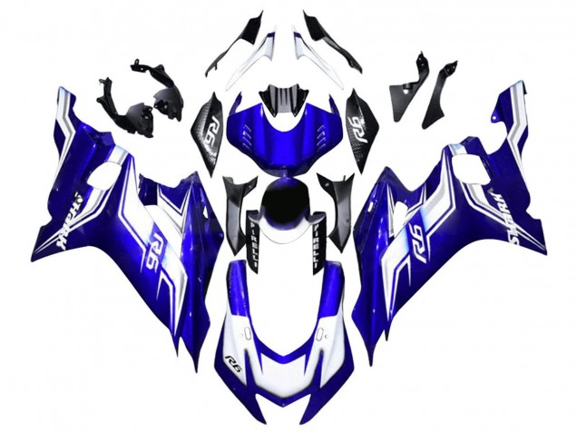 Carenagem Moto Yamaha YZF 600 R6 2017-2023 - Branco Azul