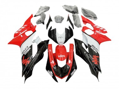 Carenagens Moto Yamaha YZF 600 R6 2017-2023 - Branco Vermelho Preto GYTR Yamalube