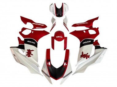 Carenagem Moto Yamaha YZF 600 R6 2017-2023 - Branco Vermelho Preto