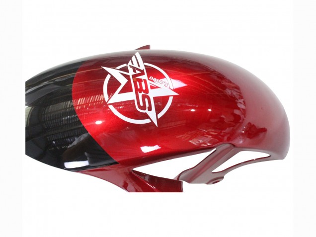 Carenagens Moto Yamaha YZF 600 R6 2017-2023 - Branco Vermelho Preto