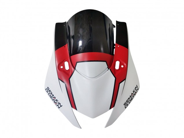 Carenagens Moto Yamaha YZF 600 R6 2017-2023 - Branco Vermelho Preto Semakin Didepan