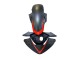 Carenagens Moto Honda CBR250RR 2011-2015 - Preto Fosco Vermelho Listra