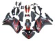 Carenagens Moto Honda CBR250RR 2011-2015 - Preto Fosco Vermelho Listra