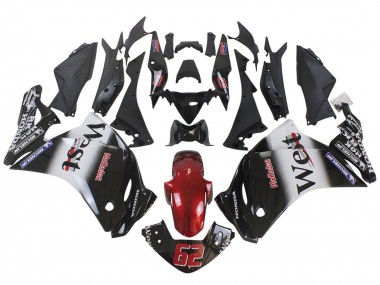 Carenagens Moto Honda CBR250RR 2011-2015 - Preto Brilhante Branco West Vermelho HRC 62