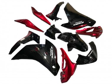 Carenagens Moto Honda CBR250RR 2011-2015 - Preto Brilhante Vermelho