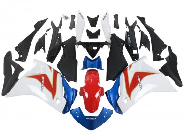 Carenagens Moto Honda CBR250RR 2011-2015 - Branco Vermelho Azul Claro