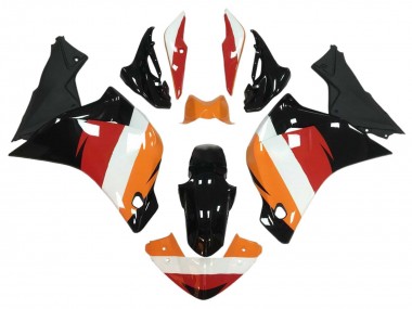 Carenagens Moto Honda CBR250RR 2011-2015 - Laranja Branco Vermelho Preto Brilhante