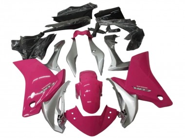 Kits Carenagem Moto Honda CBR250RR 2011-2015 - Prata Rosa