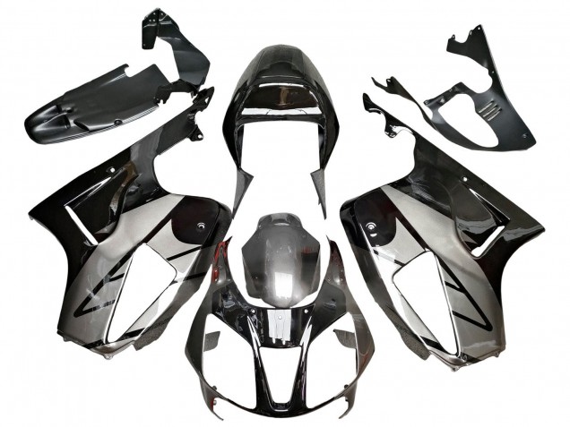 Carenagens Moto Honda VTR1000 2000-2006 - Prata Preto Brilhante