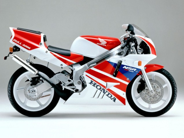 Carenagens Moto Honda NSR250R 1990-1993 - Branco Vermelho Azul