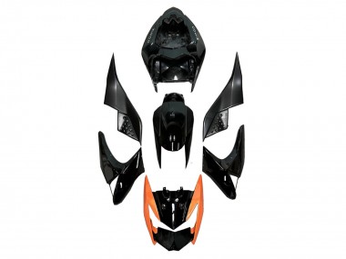 Carenagens Moto Kawasaki Z1000 2003-2006 - Preto Brilhante Laranja