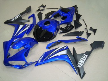 Carenagens Moto Yamaha YZF R1 2007-2008 - Azul Branco Preto