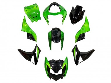 Carenagens Moto Kawasaki Z1000 2003-2006 - Verde Preto Brilhante