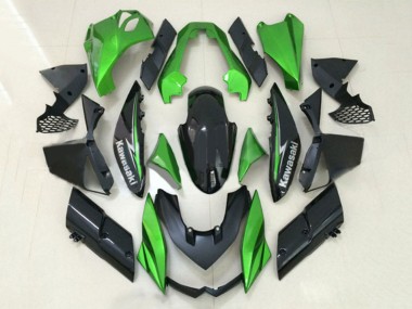 Carenagens Moto Kawasaki Z1000 2010-2013 - Verde Preto Brilhante