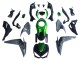 Carenagens Moto Kawasaki Z1000 2014-2019 - Preto Verde Cinzento