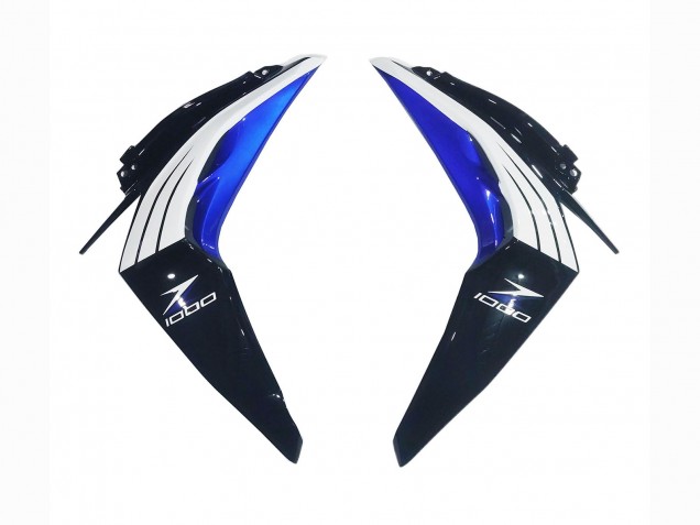 Carenagens Moto Kawasaki Z1000 2014-2019 - Branco Azul Preto