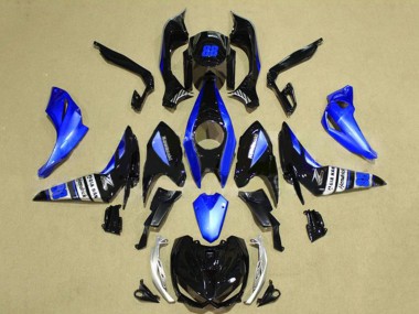 Carenagem Moto Kawasaki Z1000 2014-2019 - Azul Preto Brilhante