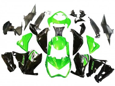 Carenagens Moto Kawasaki Z800 2013-2018 - Verde Preto Brilhante