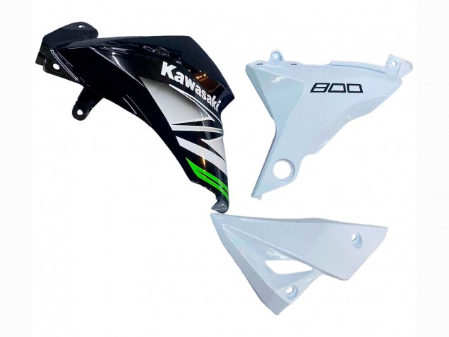 Carenagens Moto Kawasaki Z800 2013-2018 - Branco Preto Brilhante Verde