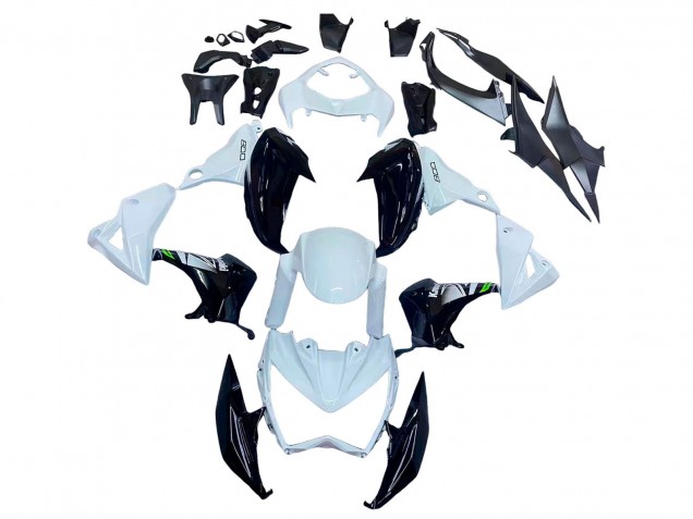 Carenagens Moto Kawasaki Z800 2013-2018 - Branco Preto Brilhante Verde