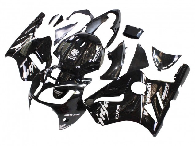 Carenagens Moto Kawasaki ZX12R 2000-2001 - Preto Brilhante Branco Elf Neve