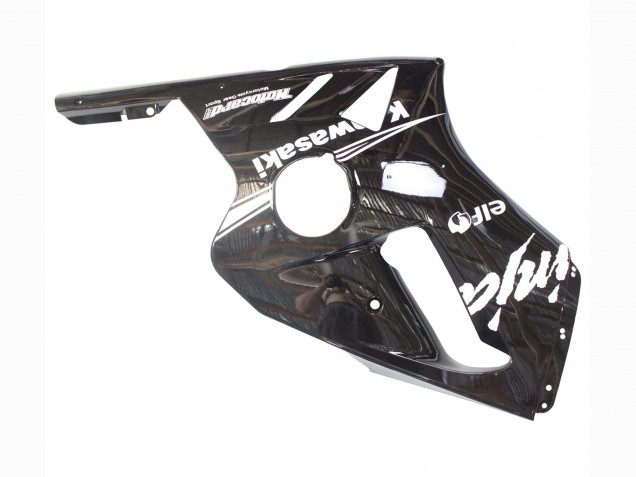 Carenagens Moto Kawasaki ZX12R 2000-2001 - Preto Brilhante Branco Elf Neve