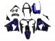 Carenagens Moto Kawasaki ZX9R 2000-2001 - Preto Brilhante Azul Chama Branco
