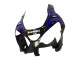 Carenagens Moto Kawasaki ZX9R 2000-2001 - Preto Brilhante Azul Chama Branco