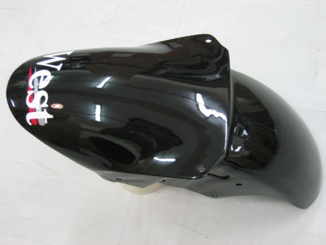 Carenagens Moto Kawasaki ZX9R 2000-2001 - Preto Brilhante Branco West