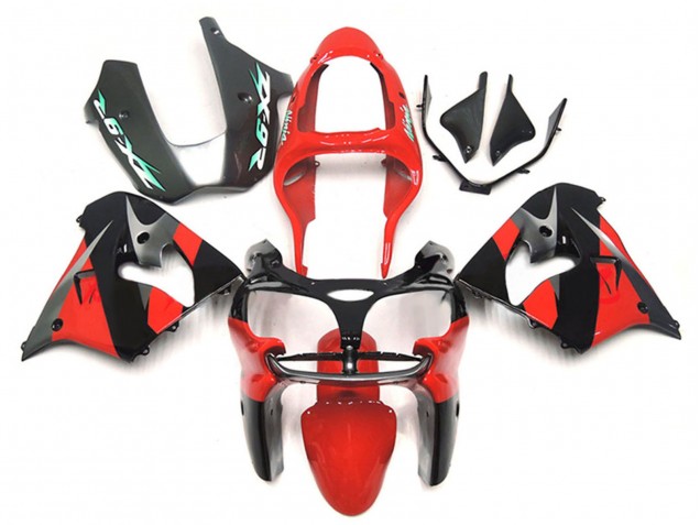 Carenagens Moto Kawasaki ZX9R 2000-2001 - Vermelho Preto